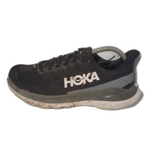 Hoka OneOne Mach 4 Black and White Everyday Running Racing Sneaker Mens Sz 9.5D